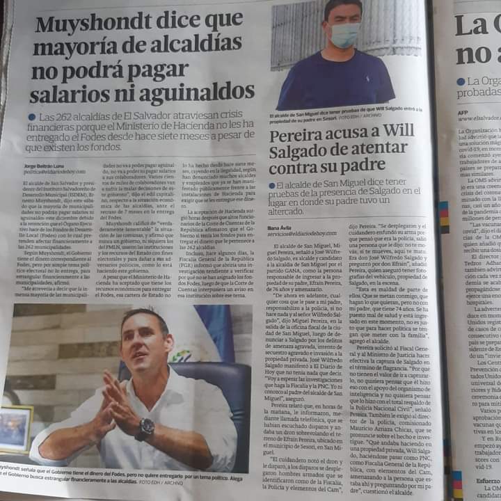 LaPerspectiva_'s tweet photo. TRABAJADORES DE LA ALCALDÍA DE SAN SALVADOR  PREOCUPADOS POR IMPAGO DE AGUINALDO DE ERNESTO MUYSHONDT
Según las declaraciones del edil la comuna no podría pagar el aguinaldo, capitalinos cuestionan despilfarro de $300mil en bandera https://t.co/fa2ew1G15S