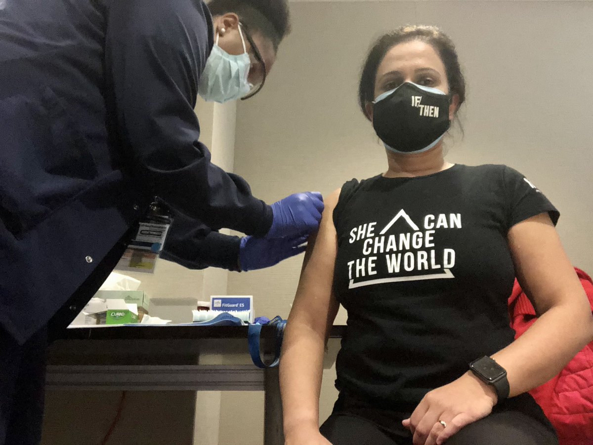 julie_mirpuri's tweet image. Lucky to be able to get this vaccine that has been shown to be safe and effective. The end of this pandemic is in sight. In the meantime #WearAMaskSaveALife #GetVaccinated @IfThenSheCan 
keep everyone around you safe.