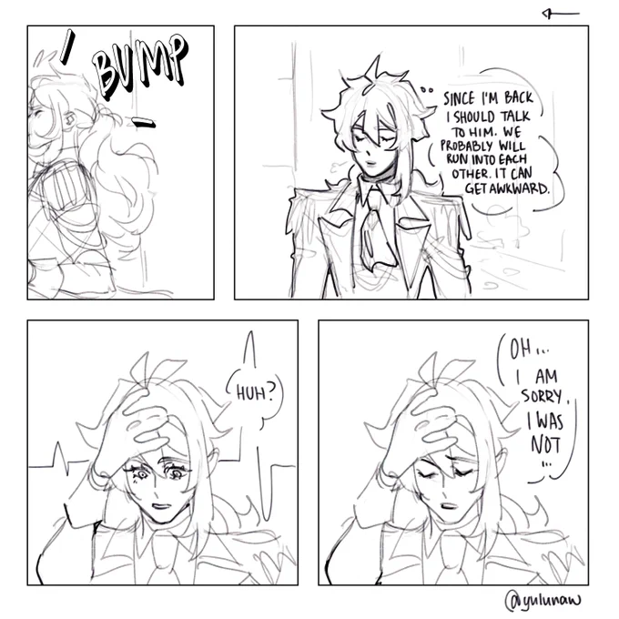 #kaeluc #GenshinImpact "I sure hope my childhood friend didn't grow up Hot" 
