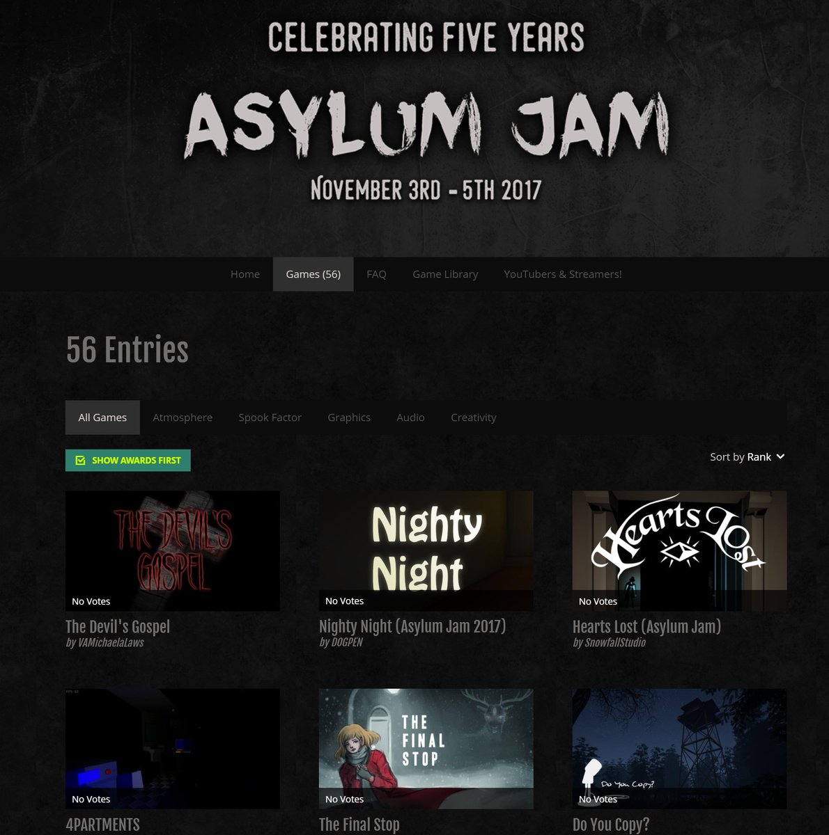 So we were voted pretty high up which helps with exposure. We also got some good Youtube coverage and comments of people really liking what we did.People called it Horror Firewatch which is immediately attention grabbing and gives a reference of what people are getting into.