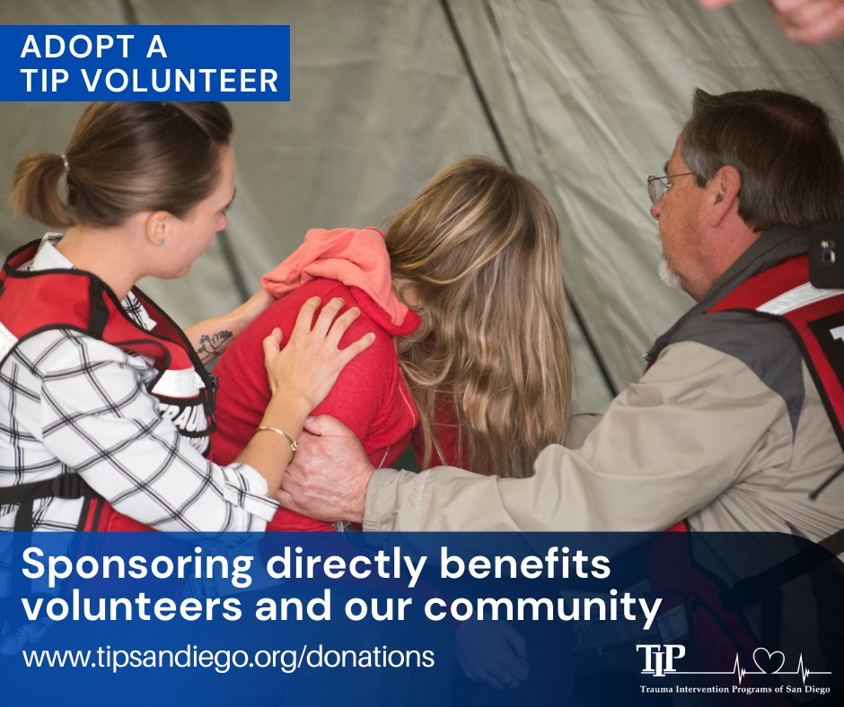 Adopt a TIP Volunteer to benefit our Community conta.cc/3gUkfft