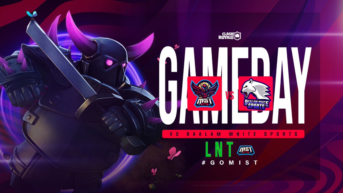 ⚔ | MATCHDAY
⌚| 21:00🇲🇽
🎯 | <a href="/BaalamWhiteMX/">Baalam White Sports</a>

El día de hoy tendremos un gran enfrentamiento en la LNT contra un gran equipo. Daremos lo mejor para irnos con la victoria a casa. 

¡A por todo!

🦉| #GoMist 🦉