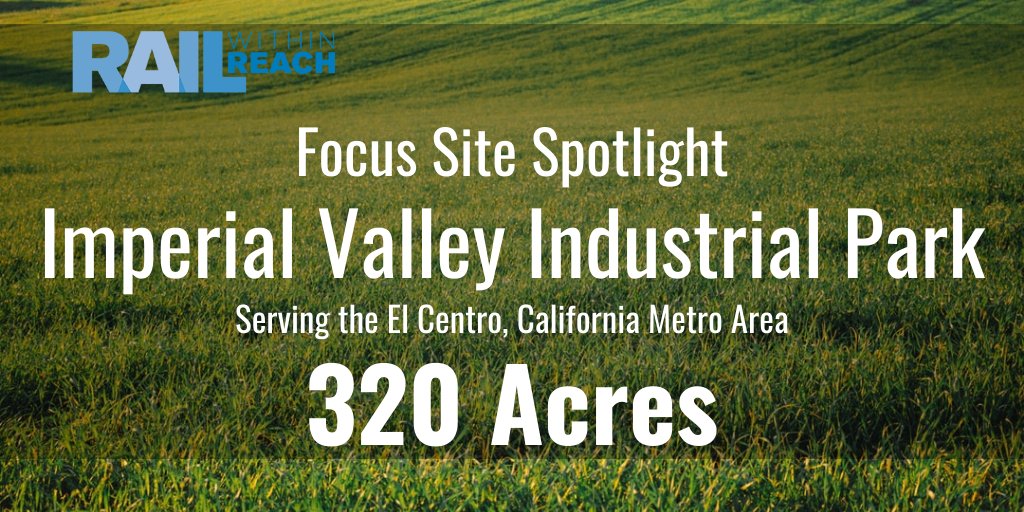 UnionPacific's tweet photo. Focus Sites are shovel-ready properties served by Union Pacific. With 320 acres serving El Centro, California, ready for construction, the Imperial Valley Industrial Park connects your growing business to the rest of the nation. #RailWithinReach
https://t.co/xZwSS8SYkt https://t.co/NpbTUKC1CM