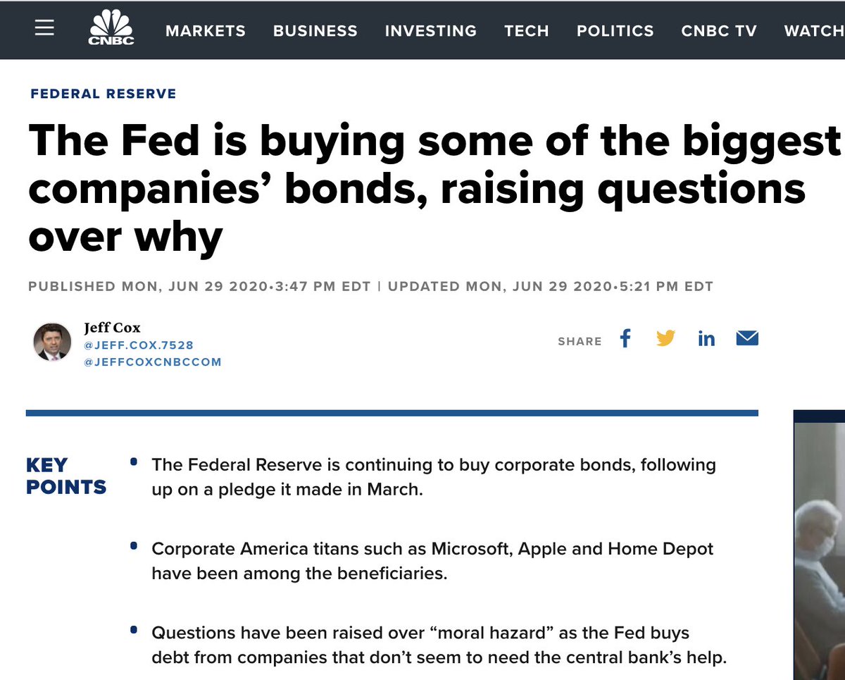 Why is the Fed still buying the bonds of these companies?