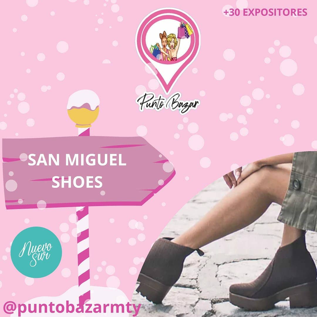 mty_san's tweet photo. HOY en plaza @NuevoSurCC estarémos en el #bazar #puntobazar
3pm a 9pm 
Ven y llevate tus San Miguel Shoes 
@QuehacerenNL @QuePlanMty @AsiEsMonterrey @clip_mx https://t.co/LKC4enjL3f