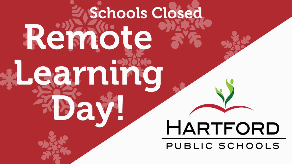 Hartford Public Schools (@hartford_public) on Twitter photo Due to inclement weather and a parking ban in the City of Hartford, all Hartford Public Schools will be closed for in-person learning on Thursday, Dec. 17. Students will participate in online learning from home. Thank you.
<a href="/HartfordSuper/">Dr. Andraé Townsel</a> Due to inclement weather and a parking ban in the City of Hartford, all Hartford Public Schools will be closed for in-person learning on Thursday, Dec. 17. Students will participate in online learning from home. Thank you.
<a href="/HartfordSuper/">Dr. Andraé Townsel</a>