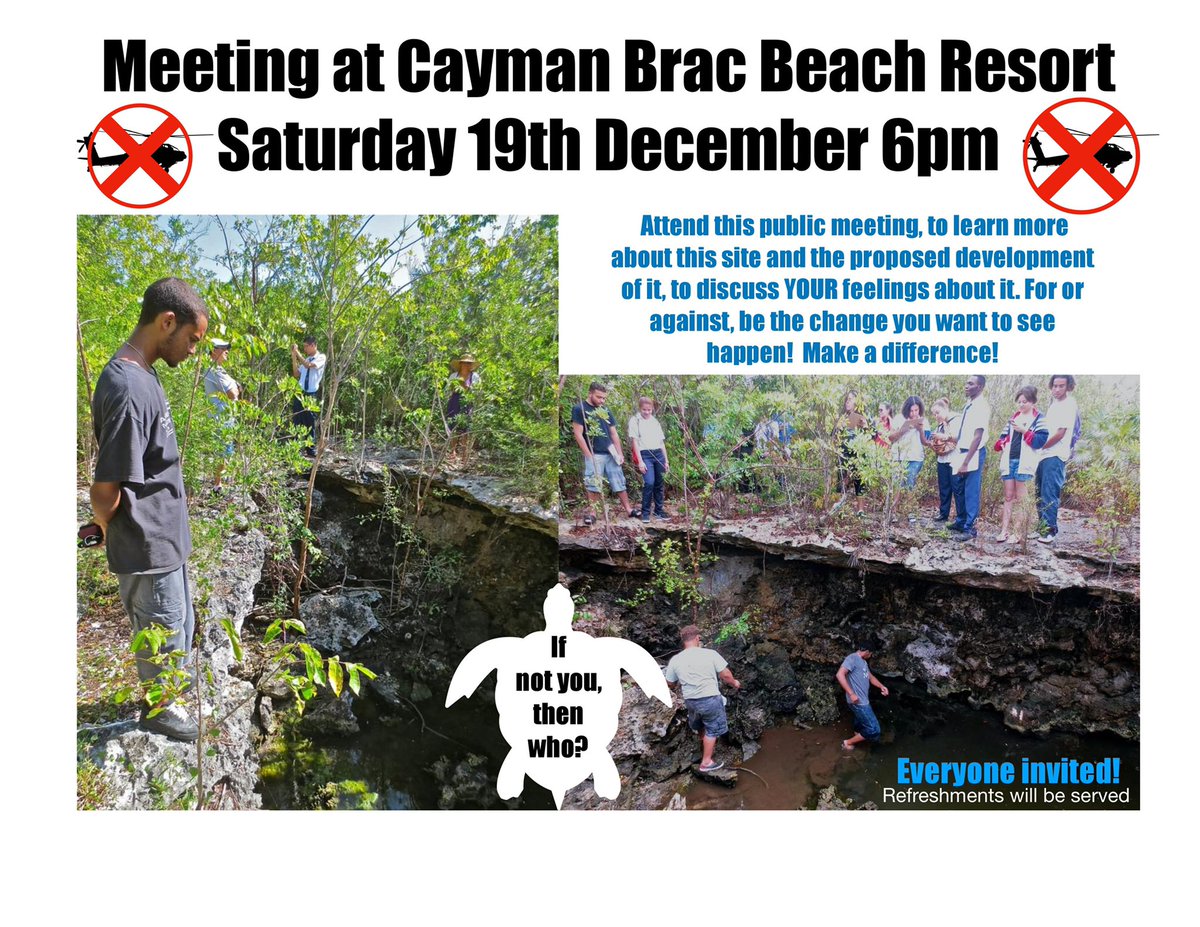 simonescott345's tweet photo. Public meeting this Saturday 19th Dec 6pm at the Governors Conference Room at Cayman Brac Beach Resort to let everyone know about proposed project and its impacts. 
Please pop in. #ourenvironmentmatters #ourenvironmentourfuture #BeCaymanianProud #caymanproud #iamcaymanianproud https://t.co/n7YGzuJ3q7