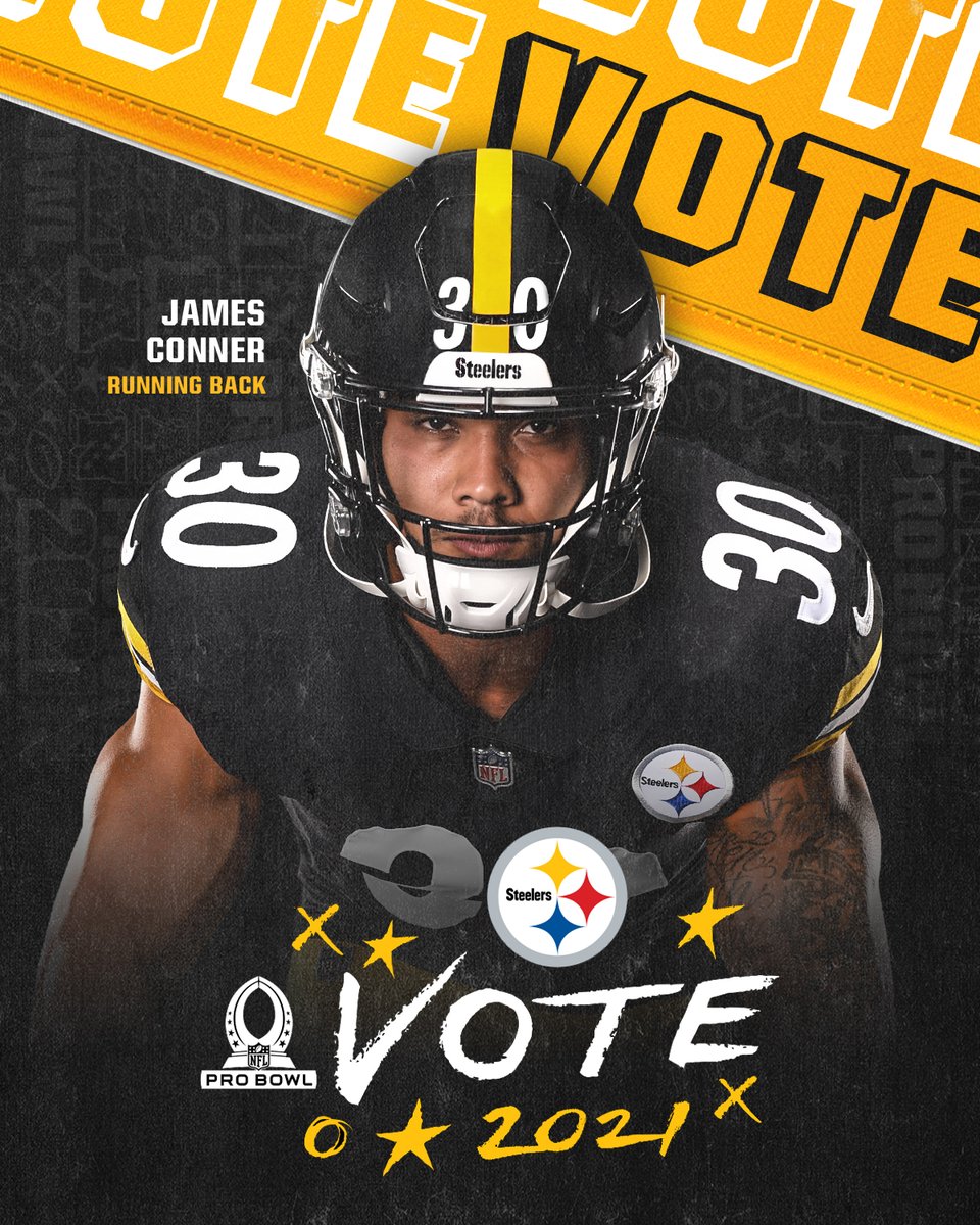 steelers's tweet image. 1️⃣ RT = 2️⃣ Votes

#ProBowlVote + @_BigBen7 
#ProBowlVote + @DerekWatt34 
#ProBowlVote + @Ebron85  
#ProBowlVote + @JamesConner_
