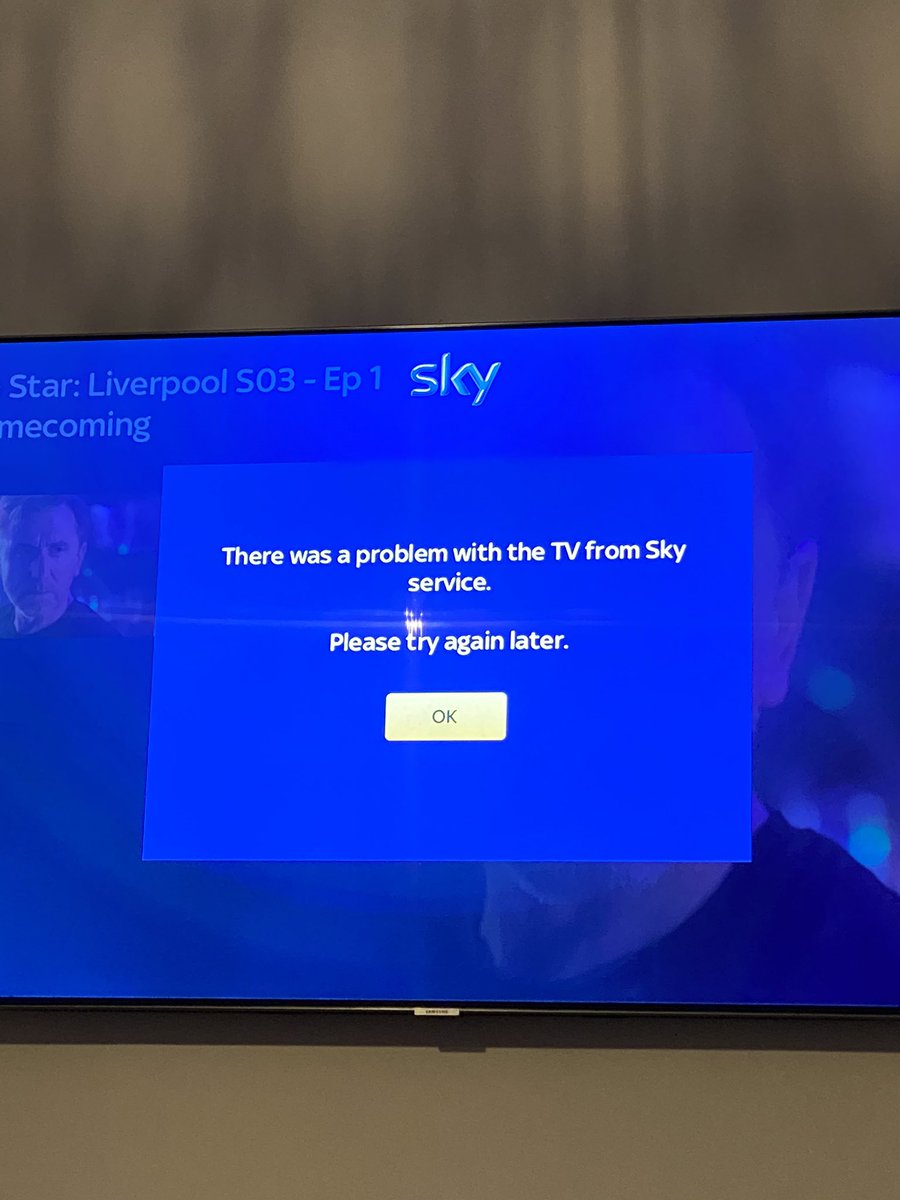 ElethWynn's tweet photo. @SkyHelpTeam trying to watch sky on ps4 but getting this message ☹️ any idea why? And what can I do? https://t.co/guDRAi1qZa