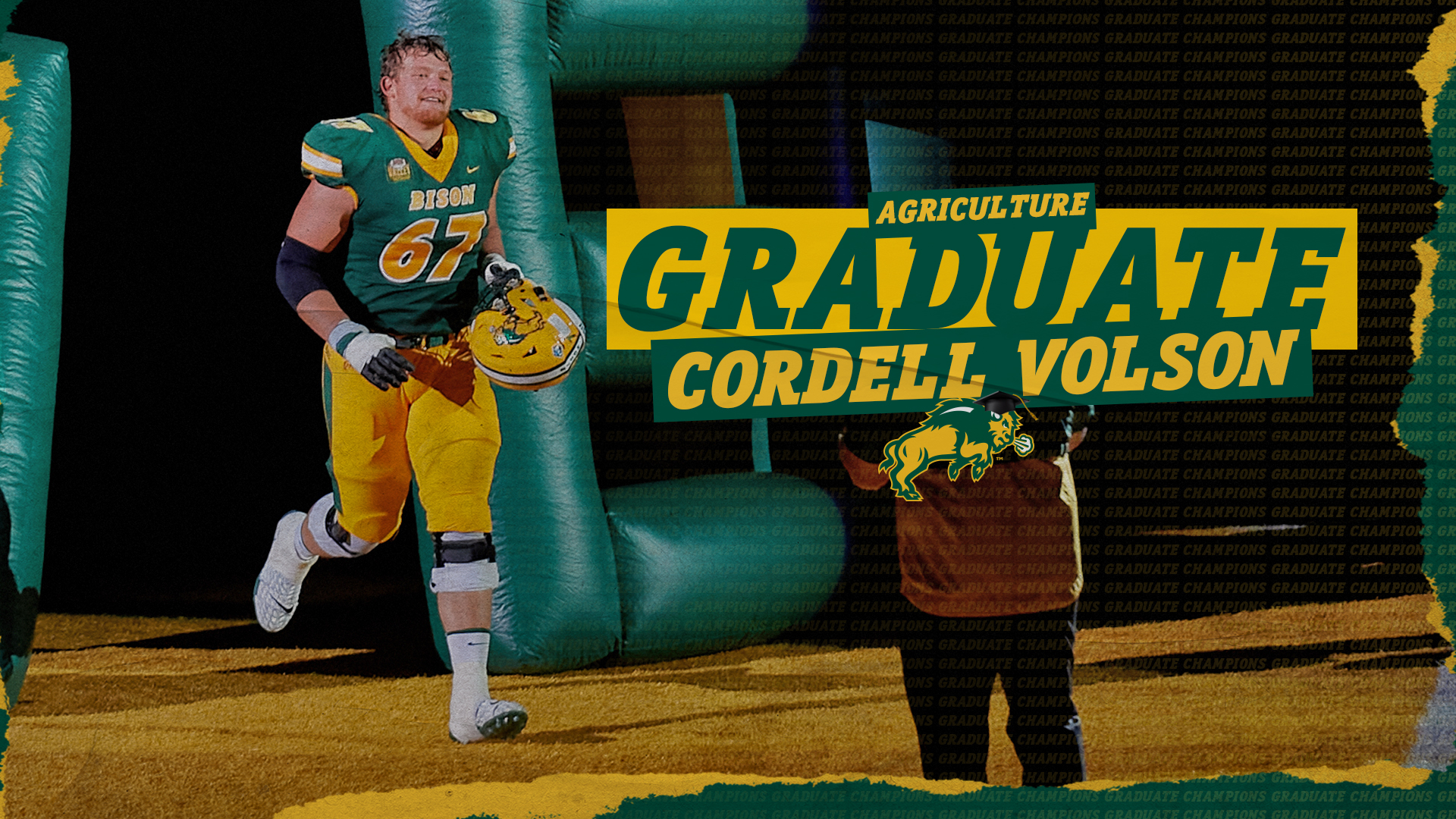 NDSU Football on Twitter: "🎓 Congratulations Cordell 🎓 #️⃣ 𝟔𝟕 🔰 𝐂𝐨𝐫𝐝𝐞𝐥𝐥  𝐕𝐨𝐥𝐬𝐨𝐧 🏈 𝐎𝐟𝐟𝐞𝐧𝐬𝐢𝐯𝐞 𝐓𝐚𝐜𝐤𝐥𝐞 🏠 𝐁𝐚𝐥𝐟𝐨𝐮𝐫, 𝐍𝐃 📚  𝐀𝐠𝐫𝐢𝐜𝐮𝐥𝐭𝐮𝐫𝐞 𝐒𝐜𝐢𝐞𝐧𝐜𝐞 #GraduateChampions  https://t.co/KSdO9G2Hhd" / Twitter