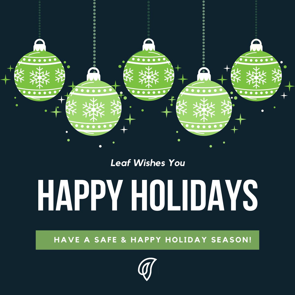 BOSSMoneyAfrica's tweet photo. Happy Holidays! We hope you are having a safe and festive season. Stay tuned for more exciting holiday announcements from Leaf!
#LeafForYou #BeyondTheBranch #CelebrateWithLeaf https://t.co/9efjQyh49J