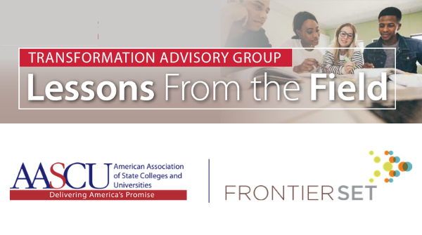 AASCU's tweet photo. New from AASCU’s #FrontierSet: A brief reviews key insights about the nature of student-focused, equity-conscious, whole-institution reform and lessons from #StudentSuccess leaders at state colleges and universities. https://t.co/HfpebMueSh #HigherEd https://t.co/jSnY2VEZiZ