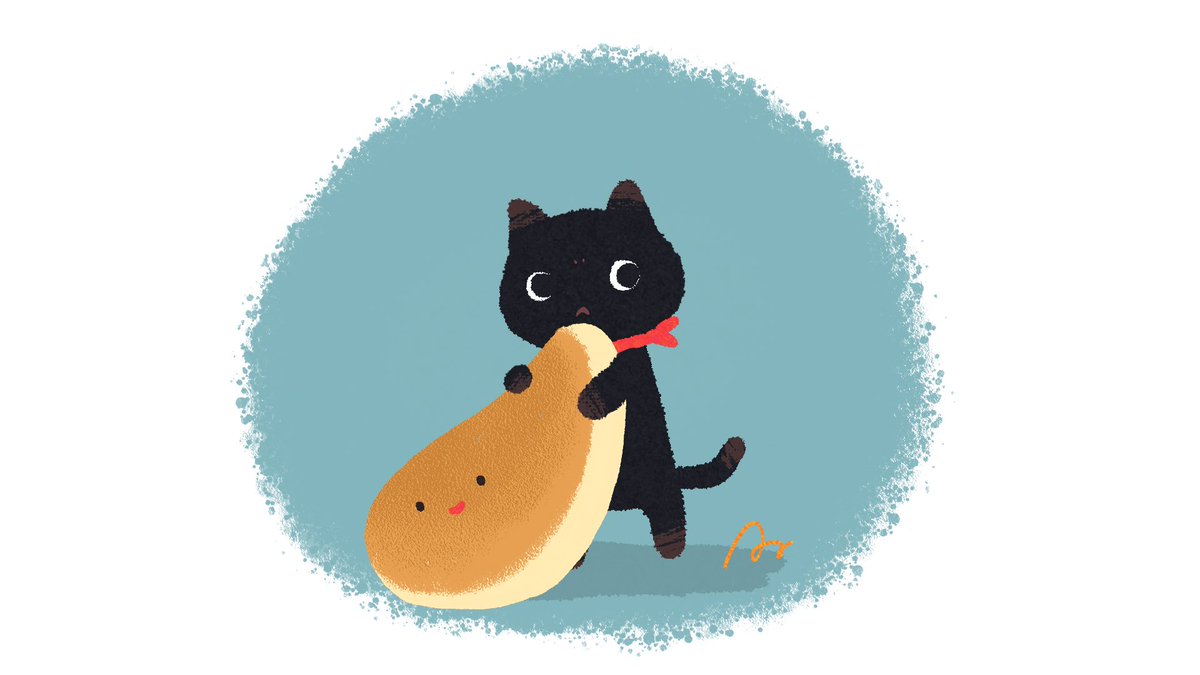 最近のくろねこちゃん Adobefresco Asahina Waki あさひな イラストレーターのイラスト