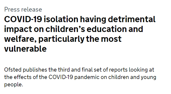 9/ How many more missed cancer diagnoses, how many more layoffs, how much more child neglect will we tolerate? And for what? To feed the fragile egos of career bureaucrats pushing policies motivated by political cowardice that is poorly disguised as morality? Enough is enough.