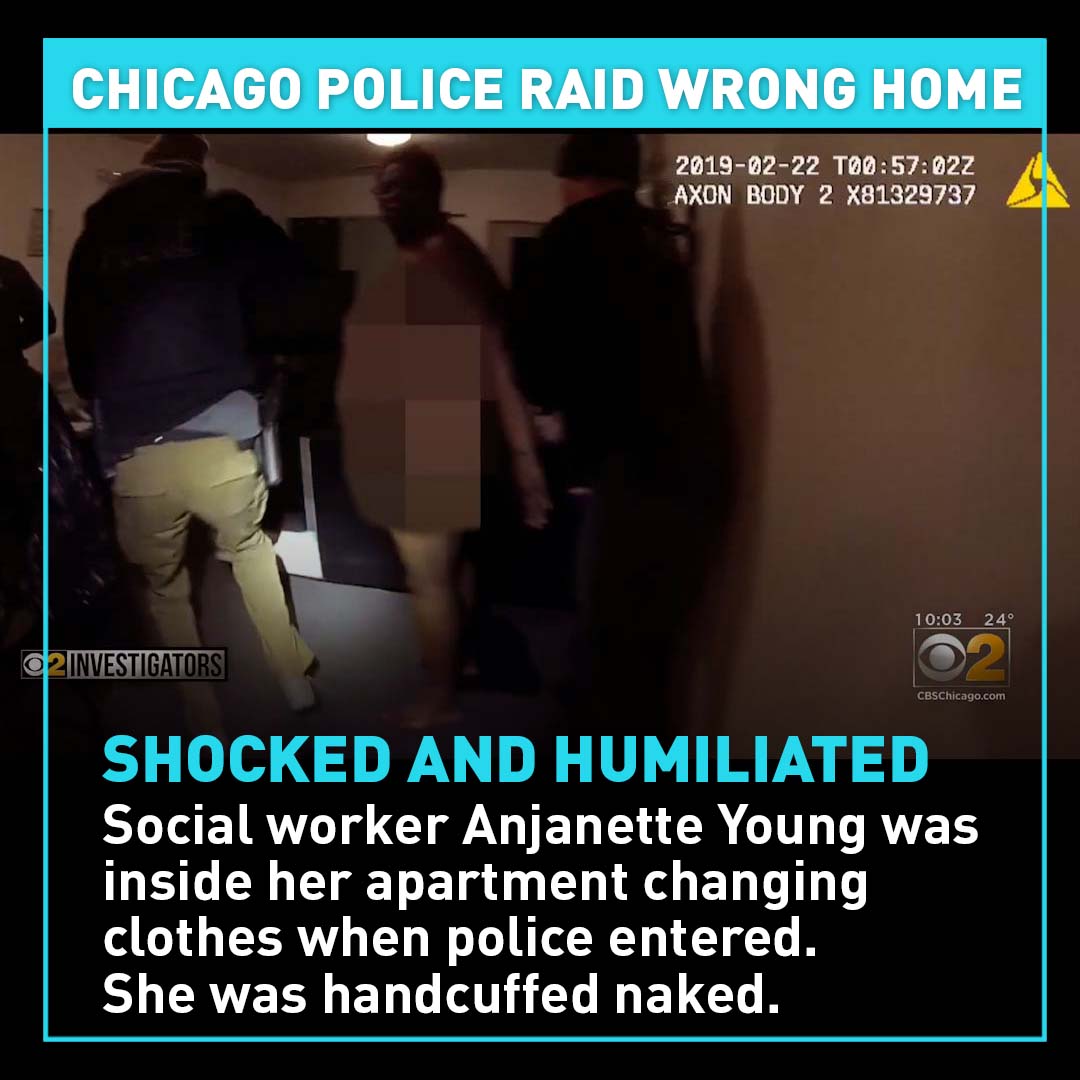 CGTNOfficial's tweet photo. Just released police body camera footage in Chicago has revealed a botched raid on a woman's apartment in February 2019. #AnjanetteYoung #ChicagoPD #LoriLightfoot #botchedraid #policereform
MORE: https://t.co/R2IptdP8OZ https://t.co/C7J10zDaXg