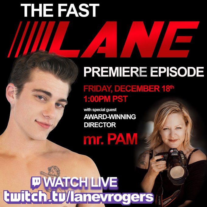 THE FAST LANE premiere hosted by  handsome & innovative superstar @LaneVRogers So excited & honored to