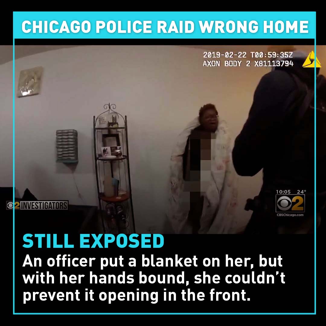 CGTNOfficial's tweet photo. Anjanette Young was home and in the middle of changing clothes when police battered down her door with guns drawn. For 20 minutes she was handcuffed, naked as she plead for them to let her put on clothes. #AnjanetteYoung #ChicagoPD #LoriLightfoot #botchedraid #policereform https://t.co/aPavEW0hvP