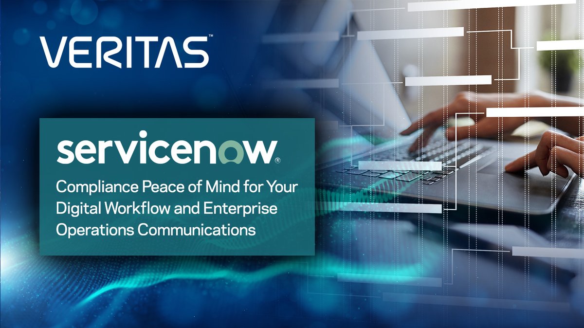 Globanet (@globanet) on Twitter photo Merge1 for @servicenow is here. Ensure your platform records and communications are being securely captured and archived for eDiscovery. Contact us today to learn more: ow.ly/LHST50CNB9w
#Globanet #Veritas #DigitalCompliance Merge1 for @servicenow is here. Ensure your platform records and communications are being securely captured and archived for eDiscovery. Contact us today to learn more: ow.ly/LHST50CNB9w
#Globanet #Veritas #DigitalCompliance