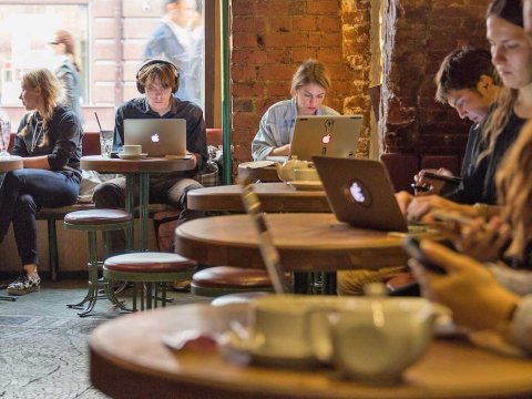 adweak's tweet photo. BREAKING: Small Agency Says It Won't Return To Camping Out At Local Coffee Shop Anytime Soon https://t.co/uhanOJIohv