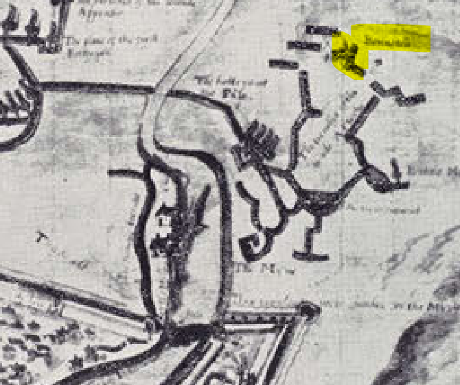 Bonyntoun is recorded as far back as 1460 and as Bonyngtoun in 1465. 100 years later it shows up on the Petworth House map of the Seige of Leith (take my word for it, that's a crap facsimile copy) as Bonneton. The mills have not been recorded.