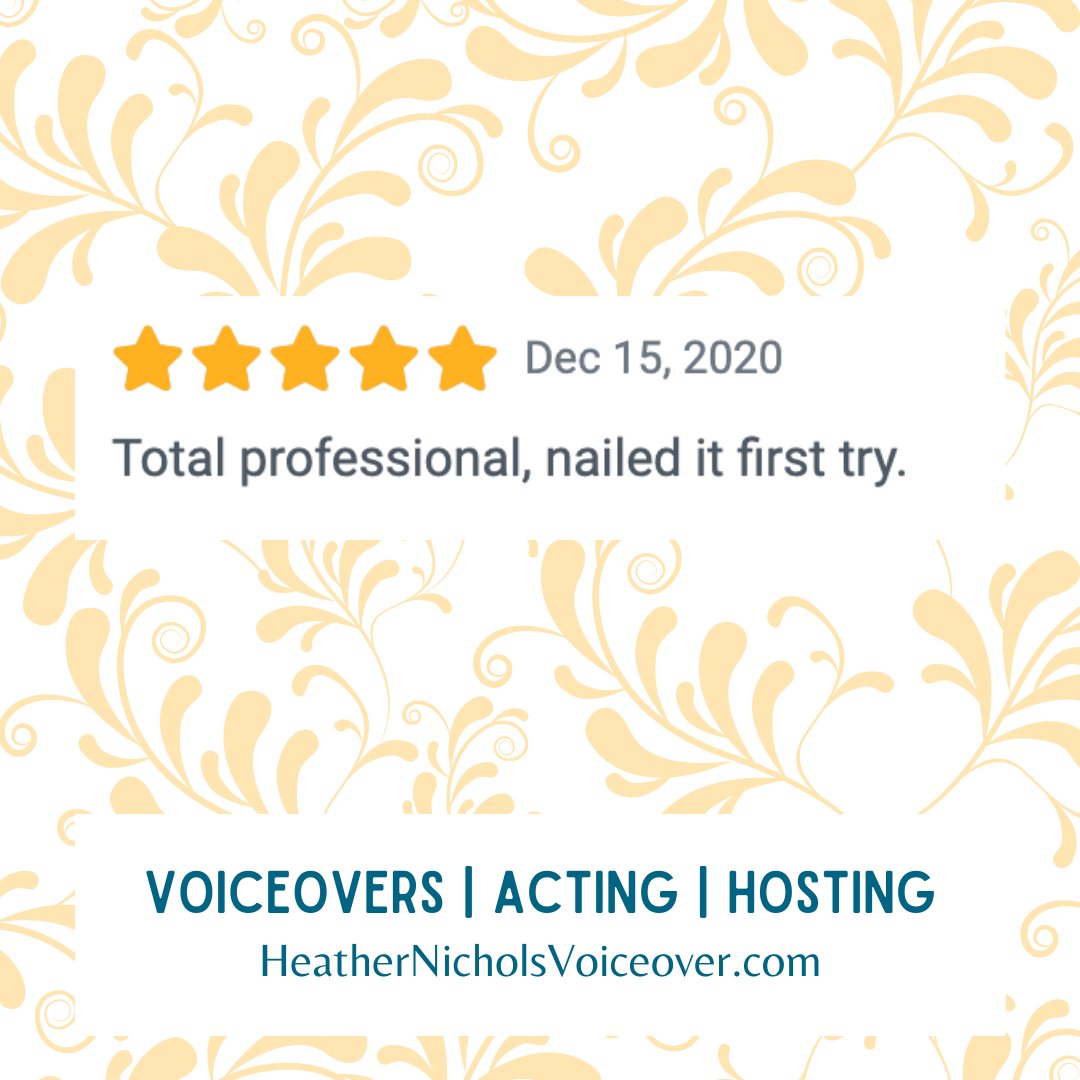 HeatherNichols's tweet image. Sometimes, it just clicks. 🤷‍♀️🎙️💪 So nice when a #voiceover job is quick and easy! 

#onetakewonder #voiceovers #voiceoverartist #voiceoveractor #voiceactor