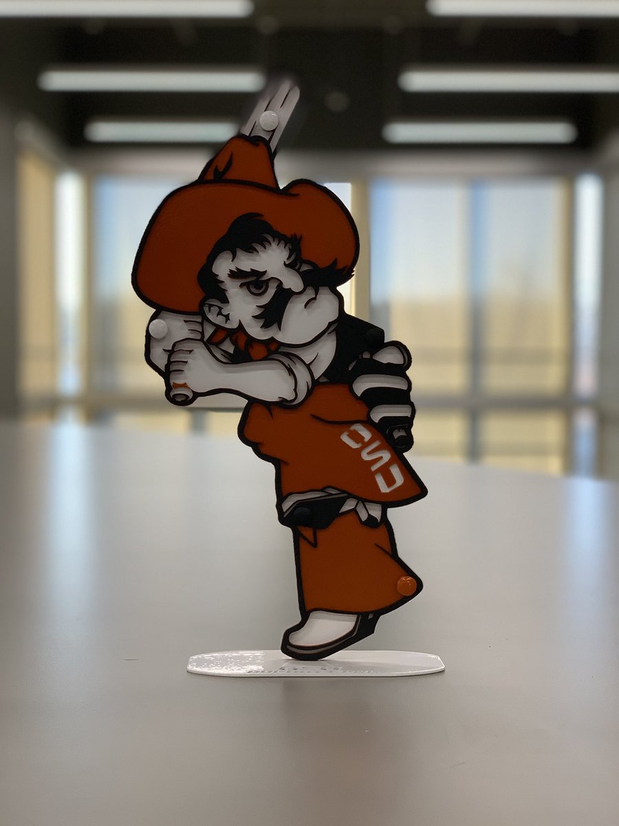 OSUBaseball's tweet photo. 🎄CHRISTMAS GIVEAWAY🎄

We are giving away one Gameday Ironworks Swinging Pete Desk Stand!

To enter: 
🟠 Like and Retweet this post
🟠 Follow @OSUBaseball 

*disclaimer: current and potential student-athletes and their families are not eligible for this giveaway*

#GoPokes https://t.co/GorvolyhV6
