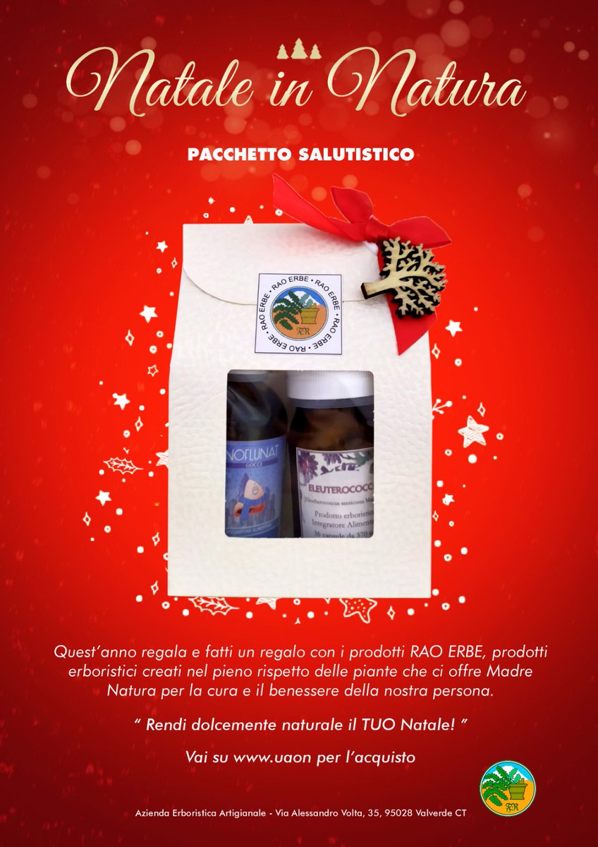 ErboristeriaF's tweet photo. Natale è alle porte. 
Natale in Natura🌲. 
Scopri le nuove idee regalo 🎁 firmate #Raoerbe 
https://t.co/bhRnbiC1kT https://t.co/U9nAVmbIjQ