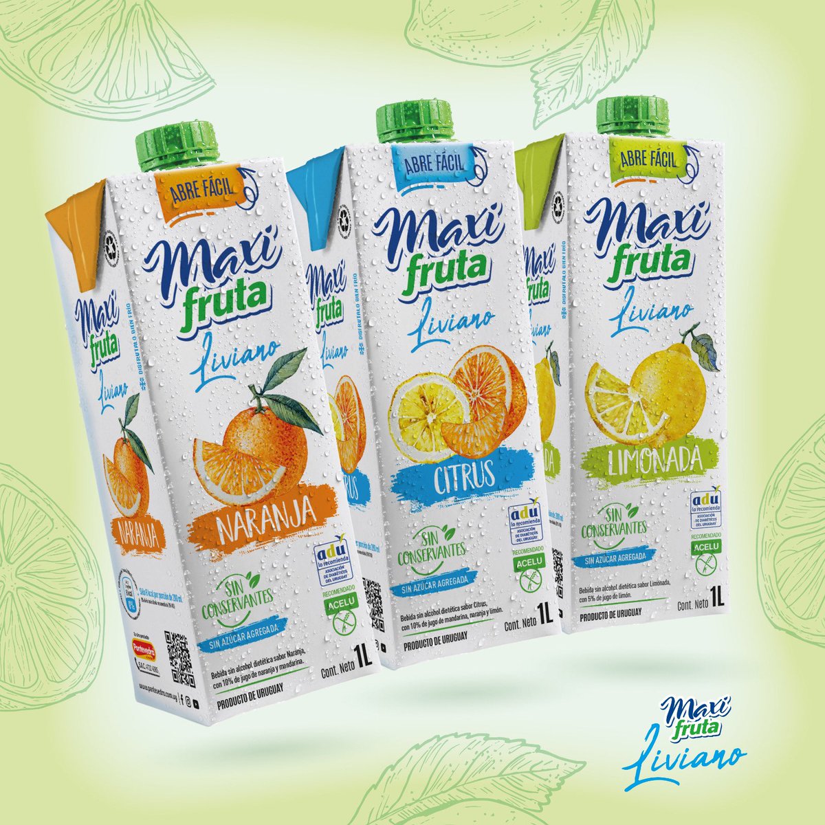 parada_bertoni's tweet photo. Ahora, refrescarse es Liviano, gracias a los nuevos @JMaxifruta Liviano, en sus sabores Naranja, Citrus y Limonada.
Gracias a @pontevedraalimentos por confiar en nosotros.
.
.
.
#foodphotography #uruguay #paradaybertoni #foodphotographer #designer #Packaging https://t.co/GxIvjkv4NF
