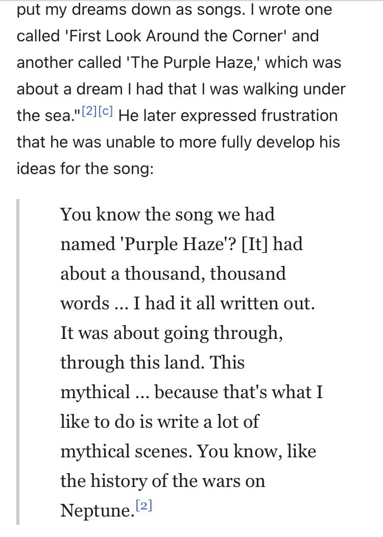 A thousand points of purple. Maybe it was written for him