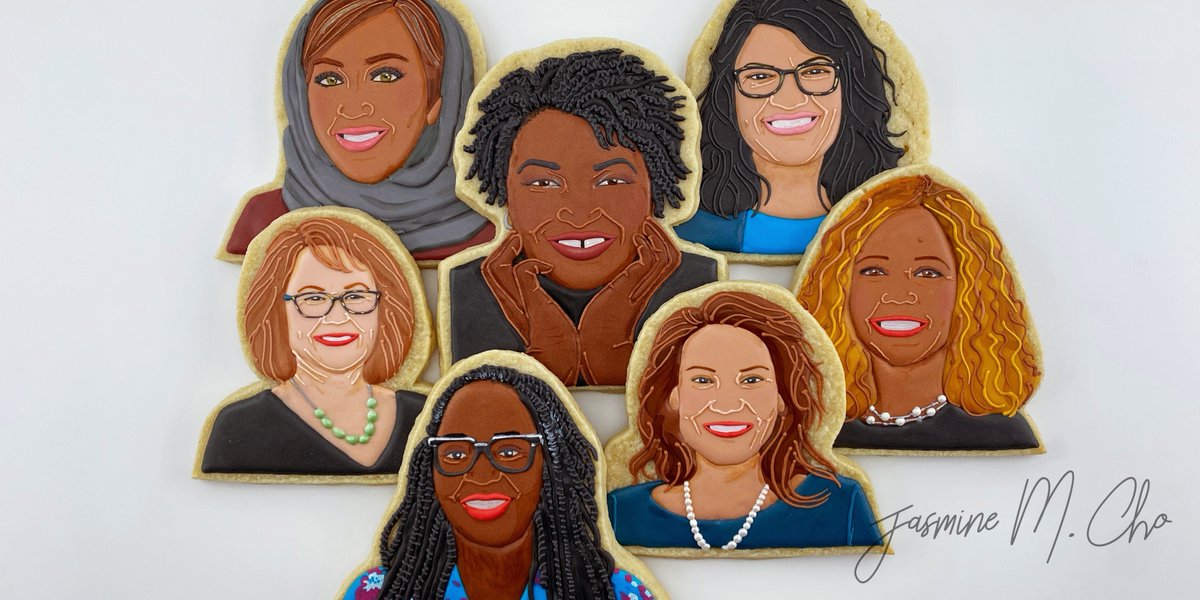 Shecouldbenext's tweet image. But do you have your own cookie? Cookie activist @jasminemcho baked these delightful treats in honor of our @shecouldbenext all-stars and what a delicious way to #organize! #StepIntoPower💥