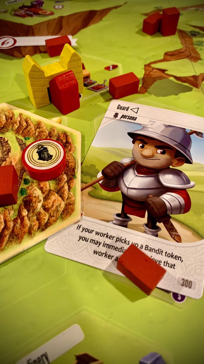 TabletopNate's tweet photo. Which character are you, the Mighty Knight or the Guard? The Mighty Knight has been hired and equipped but the Guard is ready to defend when he's needed. Would you be the promoted champion or the able-bodied security?
#whichcharacterwednesday
#Catan #charterstone #boardgames https://t.co/VckRDxKXw6