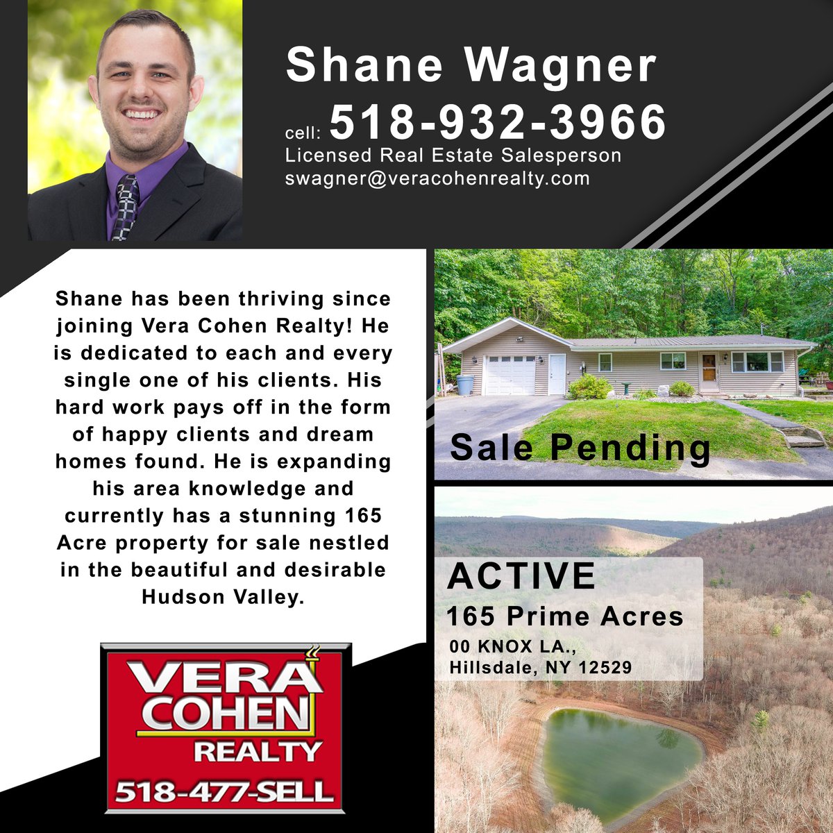 VeraCohenRealty's tweet photo. We are so proud of our team member, Shane! He is a delight to work with within the office and with his clients. He has a bright Real Estate future ahead of him! Call Shane today! #veracohenrealty #realestate #realtors #realtorspotlight #capitalregionrealestate https://t.co/5sXu7TUTWh