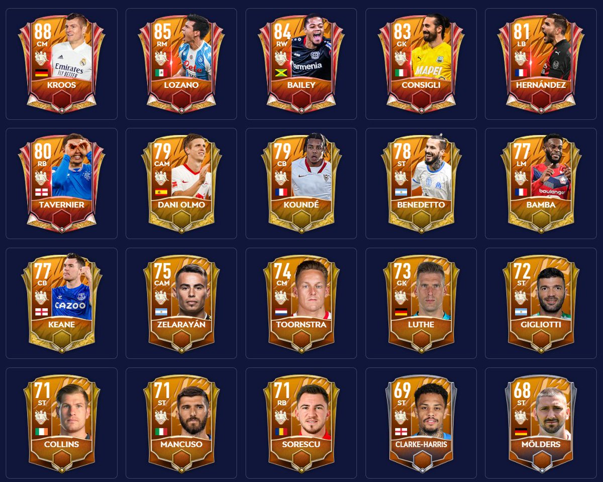 FIFAMOBILEARG1's tweet photo. LOS ULTIMOS TOTW!🇦🇷
A CONSEGUIRLOS PIBEES!🇦🇷
#fifamobile #FIFA21 #fifamobile21 #fifamobile_jp #FIFAMobile20 https://t.co/Q9Aw38NYqG