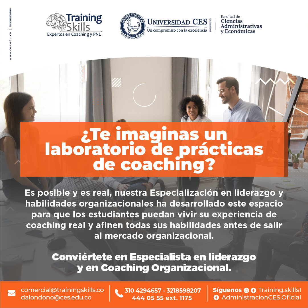 trainingskills_'s tweet photo. La Especialización en liderazgo y habilidades organizacionales de la Facultad de ciencias administrativas y económicas - Universidad CES y Training Skills ofrece todas las oportunidades para dar el gran paso profesional que sabes que es momento de hacer. https://t.co/UFANNEAtjU
