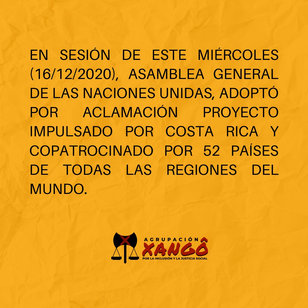 AFROXANGO's tweet photo. La Onu declaró el 31 de agosto como el día internacional de les afrodescendientes https://t.co/WaqsGOgnTt