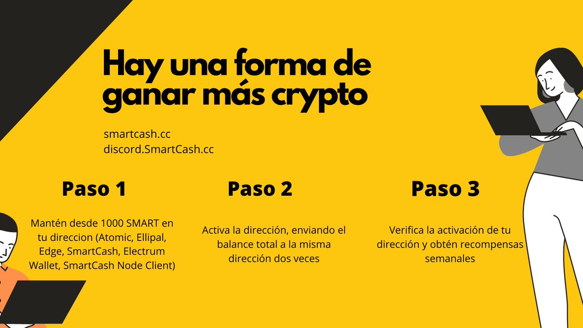 #SmartCash te ofrece una forma de recibir #crypto cada semana más interés compuesto con #SmartRewards.

<a href="/coinkit_/">CoinKit</a> give 5 9 $Smart

 #cryptocurrency #cripto #Latinoamerica #Criptomonedas