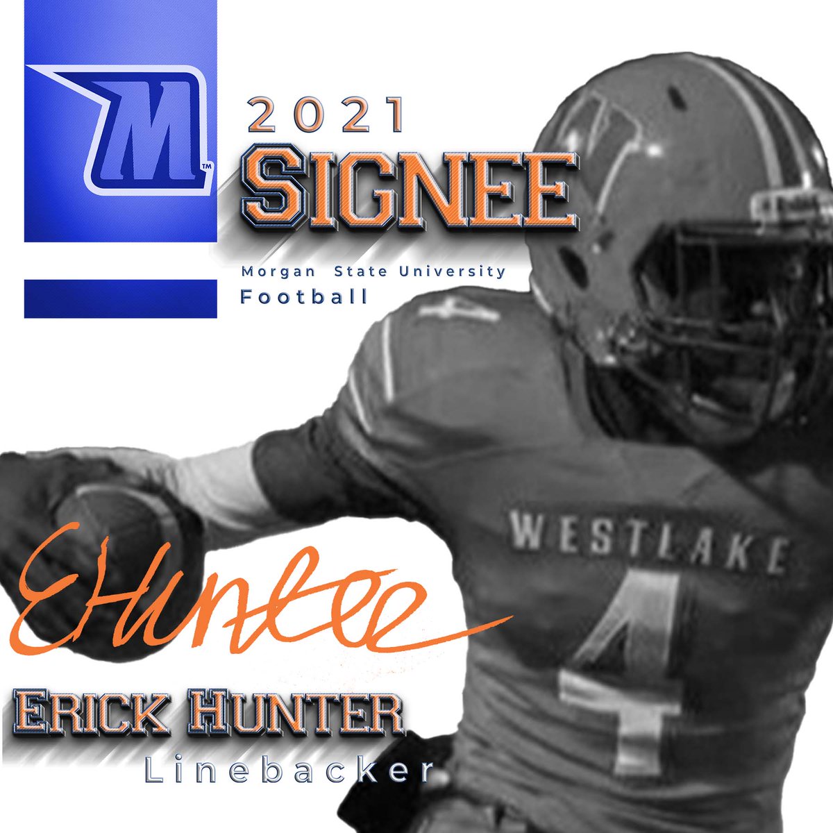 MSUBearsFB's tweet photo. Congrats @ErickHunter04 on becoming a BEAR!!! 🔷🐻🔶🏈 #NSD21 #TEAMUA #OptimumNutrition https://t.co/gHv0aO6Aej