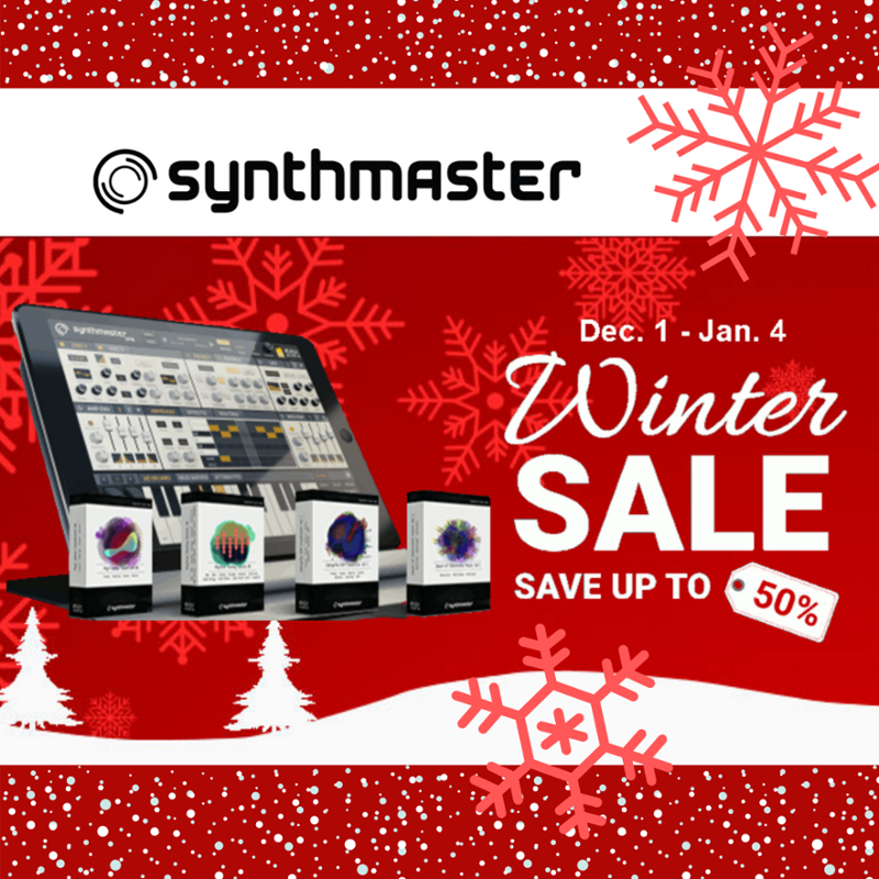 SynthNSoftware's tweet photo. @kv331audio Up to 50% Off WINTER SALE! ❄️☃️⛷
🔥 GRAB THESE DEALS >>> https://t.co/py3H8Tzv4Y
#synthmasterplayer #synth #software #softsynth #synthandsoftware #blackfriday #deals https://t.co/L3nXGUl2EB