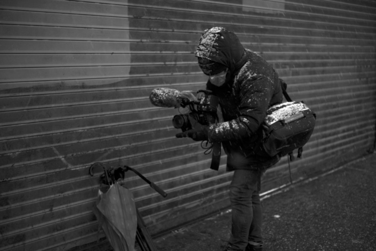 followbdc's tweet photo. BDC Films Giacomo Francia at work on the our hour-long #Covid #documentary.
#filmmaker #journalism #nyc #thebronx #bdcfilms https://t.co/Ioe1Ujna7u