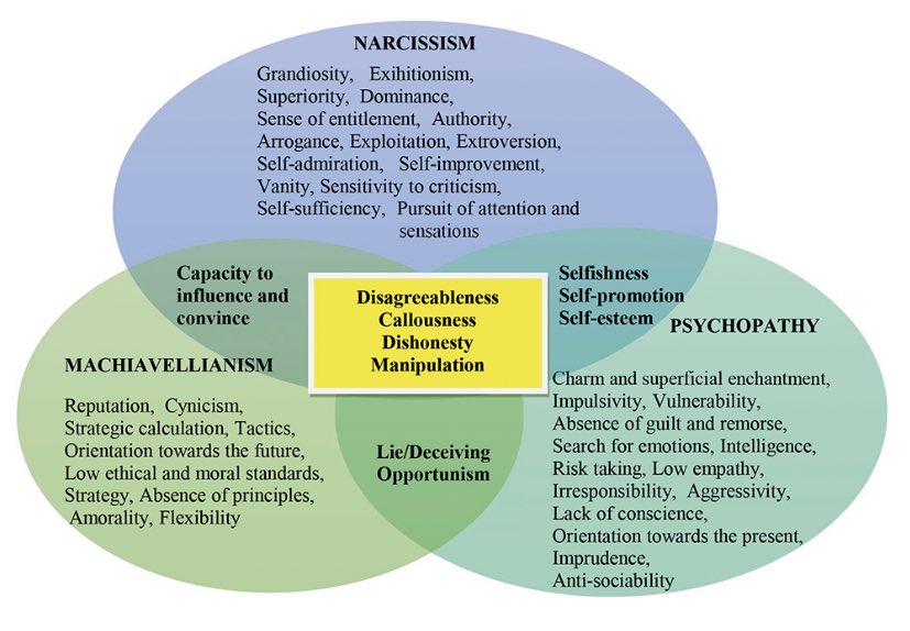 Avoid people w/ these personality types/ patterns of behavior. Relationships and even basic socializing will be toxic, abusive and exhausting.
