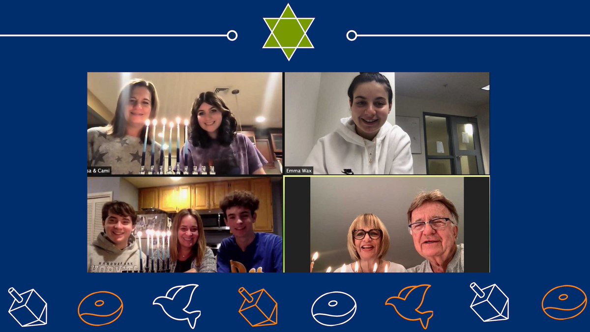 Alexis_Silvers's tweet photo. The holidays may look different this year, but we love to see how families are adapting to virtual celebrations. Our Director of Client Operations, Alysa Wax, has been celebrating Hanukkah with family members across the east coast (with a little help from Zoom). https://t.co/veLrg1BqSI