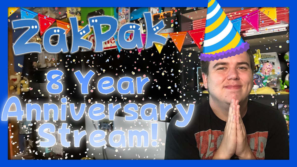 ZakPakYT's tweet photo. I am LIVE! We are celebrating my 8th YouTube Anniversary! Come and join!
https://t.co/U31CZYMvdh
#YouTube #Gaming #ZakPak https://t.co/9qowbHPNTT