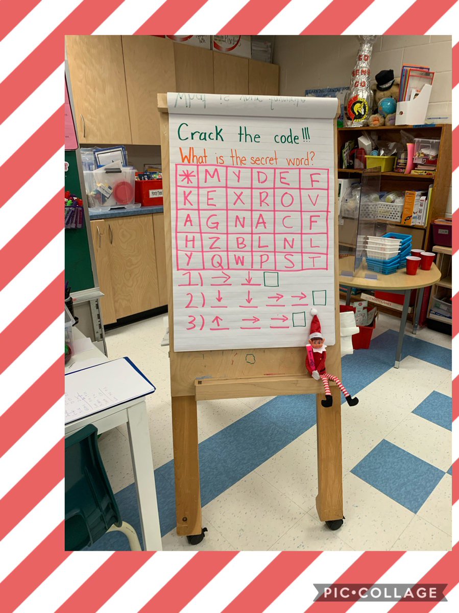 MrsAnlar1's tweet image. Candy Cane left us a secret code to crack this morning. We are getting good at figuring out codes. @StDanielOCSB #ocsbcoding
