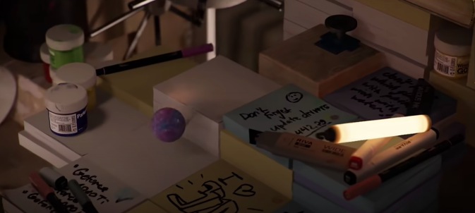 For their expanded video, they consistently tease out concepts using a similar pattern. They even use a marble rolling down a sort of Rube Goldberg machine environment to maintain interest, making the viewer continually ask, "What's next?"