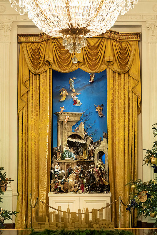 This iconic, 14-foot-tall White House Christmas decoration—a 1967 gift from a New Jersey philanthropist—dates back to the 18th century:  http://wh.gov/adventcalendar&nbsp;