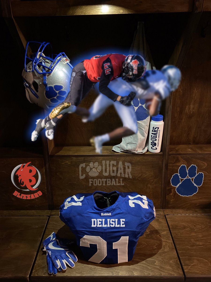 Football: ⚪️🔵 2021 Recruitment 💥 Étienne Delisle Welcome to the Cougar Family! ℹ️ Blizzard du Séminaire St-François ✅ 6'2' 190lbs ⭐ All Star & Team Defensive MVP 2018 Check out his highlight ⬇️ hudl.com/v/2Eeys1 #cougarpride #bleedblue #reload #colldiv1