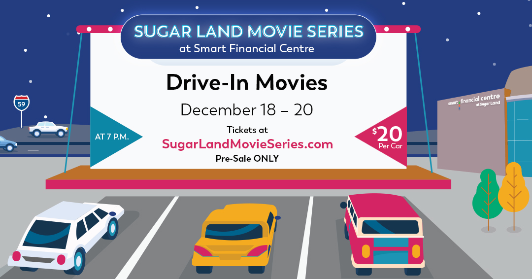 VisitSugarLand's tweet photo. The Sugar Land Movie Series will host THREE drive-in movie screenings this weekend! Friday, enjoy Disney favorite, Frozen. On Saturday, indulge in timeless holiday classic, A Christmas Story, and on Sunday, enjoy tons of laughs with Elf. #AllInForSLTX
https://t.co/Xq6L7mfHeI https://t.co/TMg77jtZFV