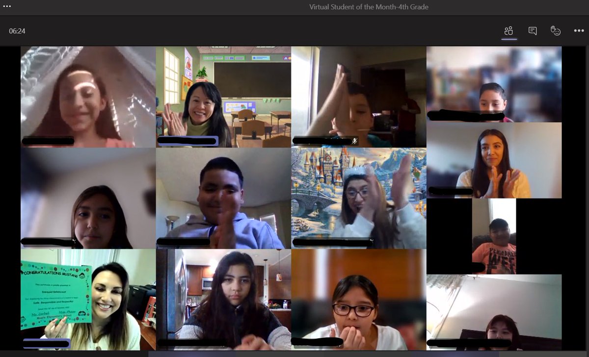 FUSD_Maple's tweet image. Virtual student of the month with these amazing Mustangs!  #maplestrong