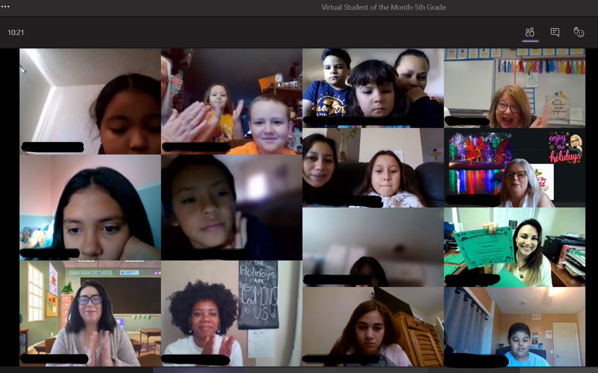 FUSD_Maple's tweet image. Virtual student of the month with these amazing Mustangs!  #maplestrong