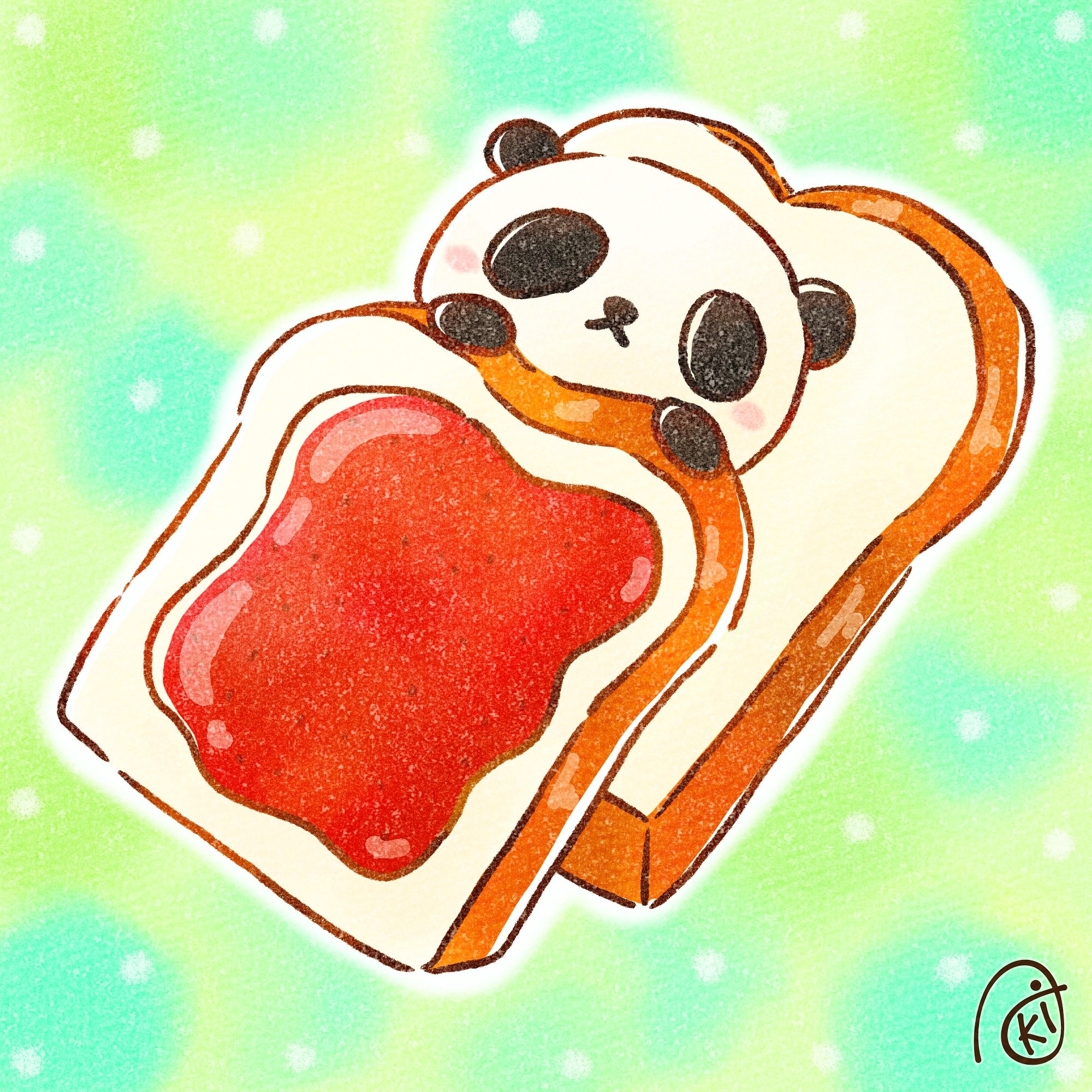 Aki 食パンのお布団 イラスト お絵描き パンダ 食パン お布団 T Co Qm6ldvv23a Twitter